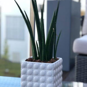 oslonka ceramiczna kwadrat biała