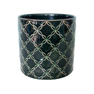 osłonka ceramiczna ciemnozielona wzór z3