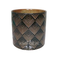 osłonka ceramiczna ciemnozielona wzór z4