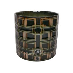 osłonka ceramiczna ciemnozielona wzór z5