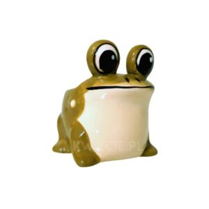 osłonka ceramiczna mała zielona żabka