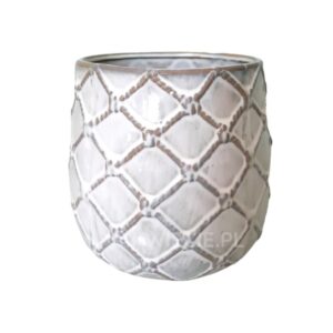 osłonka ceramiczna kremowa szyszka