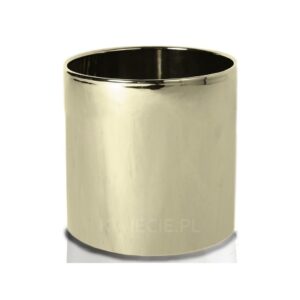 osłonka ceramiczna cylinder, złota glamour