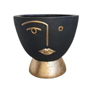 osłonka ceramiczna czarno-złota buźka