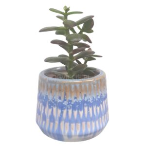 osłonka ceramiczna niebieska, kremowa