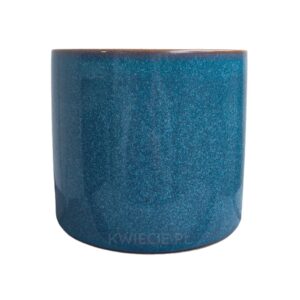 osłonka ceramiczna, doniczka niebieska, monte blue