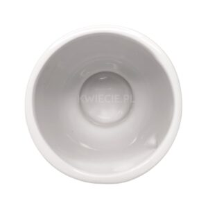 biała osłonka ceramiczna, doniczka głowa