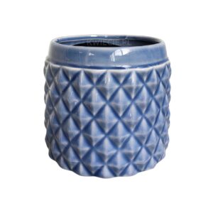 niebieska osłonka ceramiczna karo